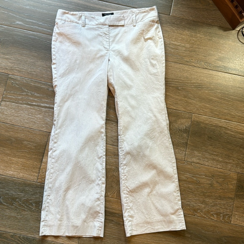 White House black Market Legacy Modern Boot striped pants size 14 Short